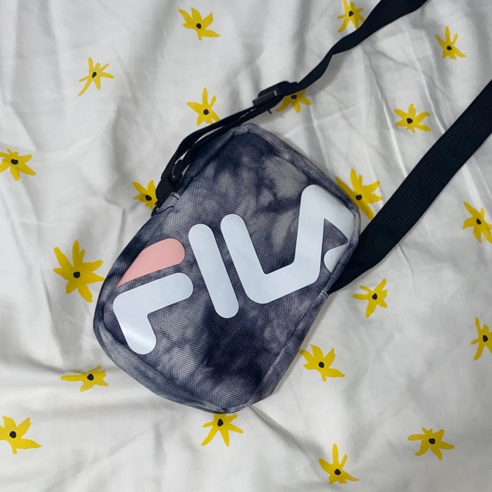 Fila Black and Pink Crossbody Bag